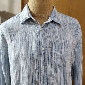 Jachs new york linen striped hues of Mumbai classic fit long sleeve shirt